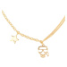 Náhrdelnik karl lagerfeld k/ikonik star necklace gold žlutá