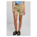 Dámské šortky // Urban Classics / Ladies High Waist Cargo Shorts unionbeige