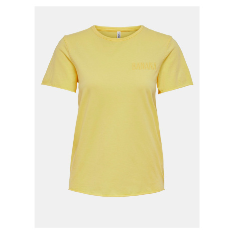 Žluté basic tričko ONLY Fruity