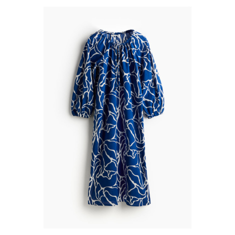 H & M - Bavlněné šaty - modrá H&M
