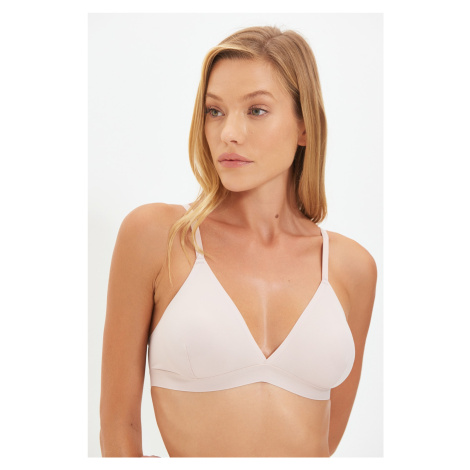 Trendyol Powder Polyamide Triangle Capless Bralet Knitted Bra