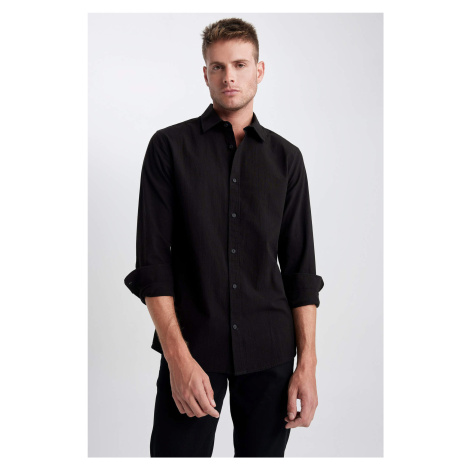 DEFACTO Slim Fit Long Sleeve Shirt