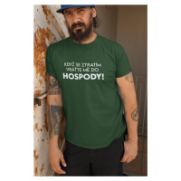 MMO Pánské tričko Když se ztratím Barva: Láhvově zelená