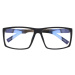 Polarzone Černé kovové brýle proti modrému světlu "Mentor"