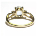 AutorskeSperky.com - 14 kt zlatý prsten s topazem a brilianty - S4177