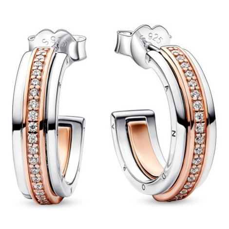 Pandora nausnice rose gold deals