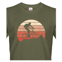 Pánské cyklistické tričko s potiskem cyklisty - tričko pro cyklisty