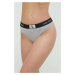 Tanga Calvin Klein Underwear šedá barva, 000QF7221E