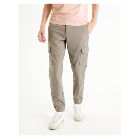 Celio Kalhoty slim cargo Dolyte - Pánské