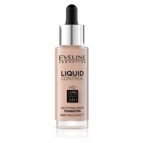 Eveline Cosmetics Liquid Control tekutý make-up s pipetou odstín 020 Rose Beige 32 ml