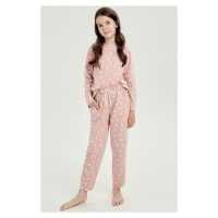 Dívčí pyžamo Taro Chloe/T - bavlna Růžová