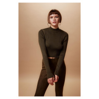 DEFACTO Fitted Half Turtleneck Ribbed Sweater