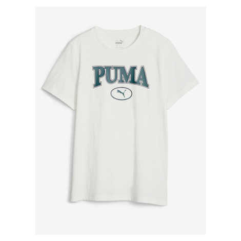 Krémové klučičí tričko Puma Squad - Kluci