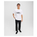 Tričko karl lagerfeld ikon graphic t-shirt black textured lthr