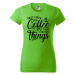 DOBRÝ TRIKO Dámské tričko s potiskem Coffee Barva: Fialová