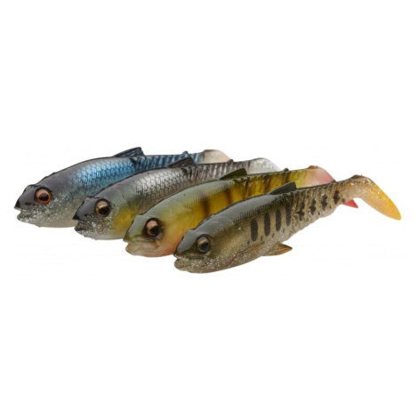 Savage Gear Gumová nástraha Craft Cannibal Paddletail Clear Water Mix 4pc - 10,5cm 12g
