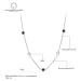 Victoria Filippi Stainless Steel Ocelový náhrdelník Lugia - chirurgická ocel NHN20267-2/58 Stříb