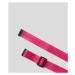 Opasek karl lagerfeld k/karl logo webbing belt růžová
