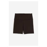 H & M - Sportovní šortky hotpants z materiálu DryMove™ - hnědá