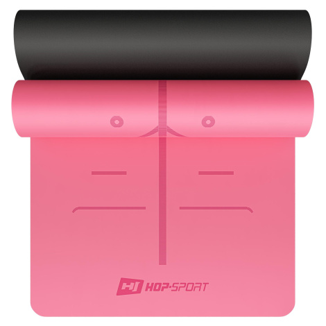 Podložka na jógu PU 0,5cm HS-P005GM růžová Hop-sport