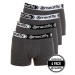 Meatfly pánské boxerky Balboa Boxershorts Four Pack Grey Heather | Šedá