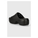 Pantofle Crocs Stomp Slide dámské, černá barva, na platformě, 209346