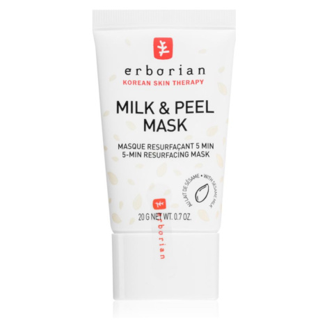Erborian Milk & Peel exfoliační maska pro rozjasnění a vyhlazení pleti 20 g