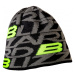 BLIZZARD-Dragon CAP black/green M Šedá UNI