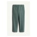H & M - Společenské kalhoty Slim Fit - zelená