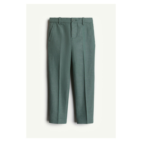 H & M - Společenské kalhoty Slim Fit - zelená H&M