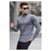 Madmext Anthracite Turtleneck Knitwear Sweater 5784