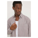 Bavlněná košile Drykorn RIKOV fialová barva, relaxed, s klasickým límcem, 14407847360