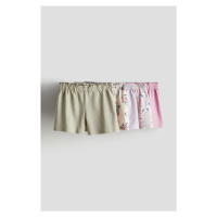 H & M - Natahovací šortky 5 kusů - růžová
