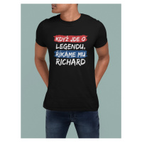 MMO Pánske tričko Richard Barva: Černá