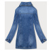 Světle modrá dámská džínová bunda s protrženími (GD8727-K)