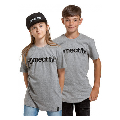 Meatfly dětské tričko Bart Dark Grey Heather | Šedá