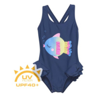 Dívčí plavky COLOR KIDS BABY Swimsuit W. Application 7198-Dark Denim