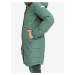 Světle zelený dámský zimní prošívaný kabát Roxy Ellie