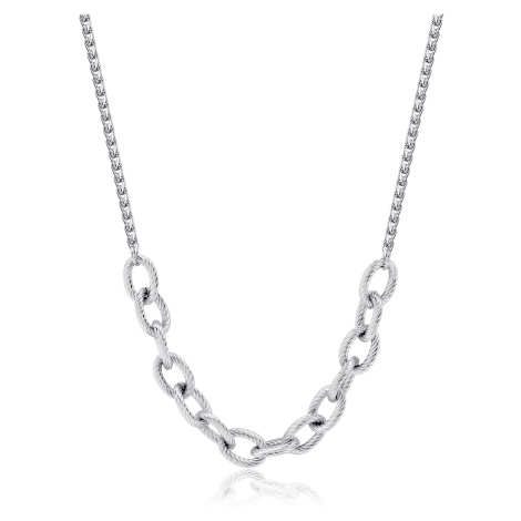S`Agapõ Moderní ocelový náhrdelník Chunky SHK61 S'Agapõ