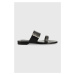 Kožené pantofle Patrizia Pepe dámské, černá barva, 8X0049 L011 K103