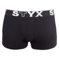 Dětské boxerky Styx sportovní guma černé (GJ960) 12-14