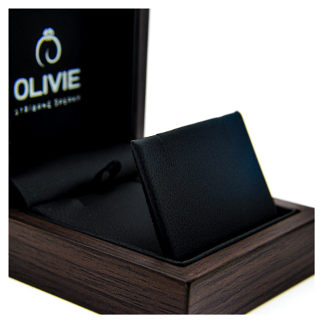 OLIVIE Prémiová dřevěná krabička na náušnice 7444