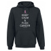 Zábavné tričko Fuck Cancer by Myriam von M - Keep Calm Mikina s kapucí černá