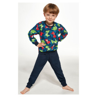 Chlapecké pyžamo Cornette Dino 2 - bavlna Tmavě modrá