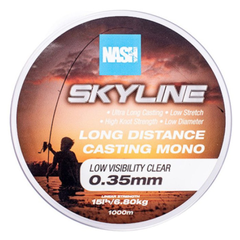 Nash Vlasec Skyline Mono Low Visibility Clear 1000m - 0,26mm