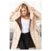 Z6652 DEWBERRY WOMEN'S COAT-BEIGE-1