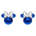 Disney Třpytivé stříbrné náušnice pecky Minnie Mouse ES00028SSEPL.CS