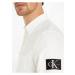 Bílá pánská košile s příměsu lnu Calvin Klein Jeans