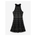 Bílo-černé dámské vzorované šaty Desigual El Havre