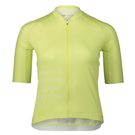POC Cyklistický dres s krátkým rukávem - PRISTINE PRINT LADY - žlutá